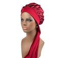 Bonnet en satin – Rouge
